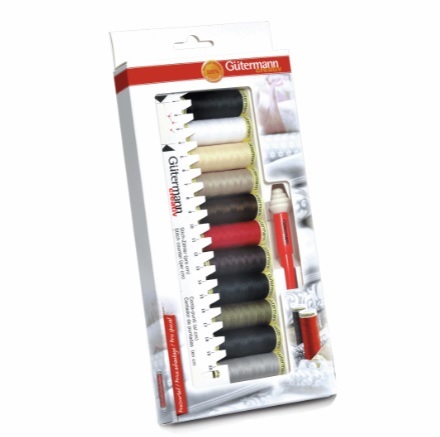 Gutermann Thread Set Sew-All 11 Threads and Ruler and Mini Seam-Fix